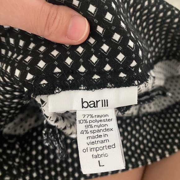 Stretchy Women’s Work Pants - Black and White - L - Picture 4 of 4